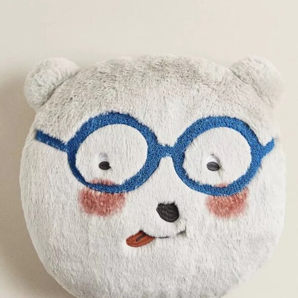 NWT Zara Home Kids Plush Blue Glasses OS - Picture 3 of 8